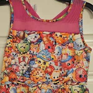 Colorful Cartoon Print Dress